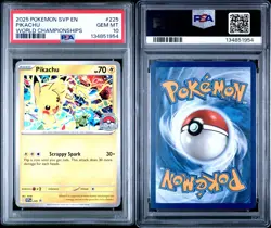 Pokemon Pikachu SVP 225 World Championships PSA 10 - Image 3
