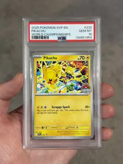 Pokemon Pikachu SVP 225 World Championships PSA 10 - Image 4
