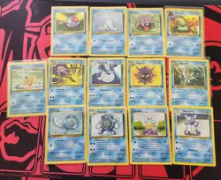 Pokemon TCG 1st Ed Base Set Spanish Water Lot Blastoise Gyarados Poliwrath - Image 4
