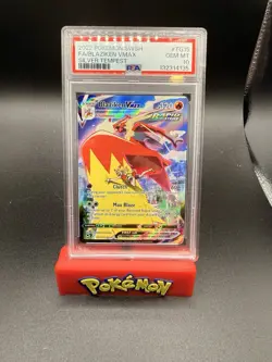 2022 POKEMON SWORD & SHIELD SILVER TEMPEST #TG15 FULL ART/BLAZIKEN VMAX PSA 10 - Image 1