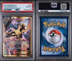 2016 Pokemon Xy Fates Collide Alakazam EX #125 Fa Full Art Secret PSA 8 New Cert - Image 3