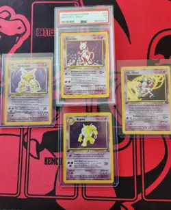 Pokemon TCG 1999 Spanish Base Set Psychic Lot Mewtwo Alakazam Gastly - Image 1