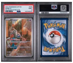 PSA 9 Mint 2024 Pokemon SVP En Mimikyu Paldean Fates ETB #075 - Image 3