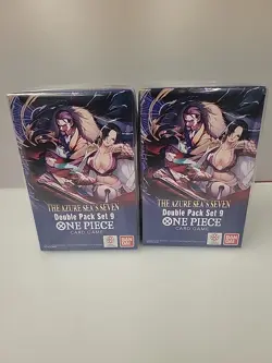 One Piece TCG: Double Pack Set 9 The Azure Sea's Seven - FACTORY SEALED! Lot-2 - Image 1