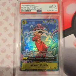 2024 One Piece OP08-Two Legends Monkey D. Luffy #109 Treasure Rare PSA 10 - Image 1