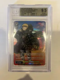 Weiss Schwarz Armin: Lending a Hand SSP Attack on Titan Final Season BGS 9.5 - Image 1