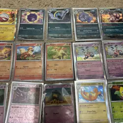 Pokemon 151 50 Card Holo Commons Lot All NM Condition W/ Sleeves - Image 3