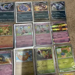 Pokemon 151 50 Card Holo Commons Lot All NM Condition W/ Sleeves - Image 4
