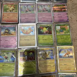 Pokemon 151 50 Card Holo Commons Lot All NM Condition W/ Sleeves - Image 5