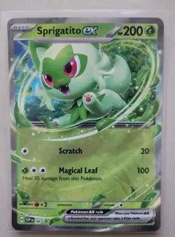 NM Pokemon Sprigatito EX SVP087 Black Star Promo Card - Image 1