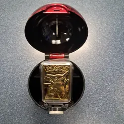 Pokemon #25 Pikachu 23k Gold Plated Card COA /Poke Ball 1999 Burger King *read* - Image 1
