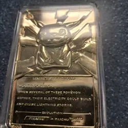 Pokemon #25 Pikachu 23k Gold Plated Card COA /Poke Ball 1999 Burger King *read* - Image 4