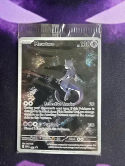 MEWTWO SVP 052 Scarlet Violet 151 Promo Illustration Rare Pokemon Card SEALED - Image 1