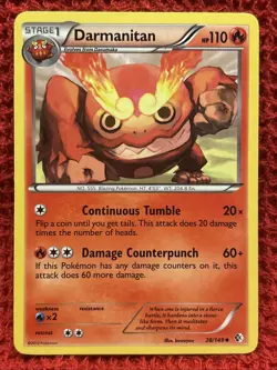 Darmanitan 28/149 Boundaries Crossed 2012 Pokemon Card LP Lightly Played - Image 1