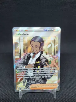 Salvatore 202/162 Temporal Forces Full Art NM Pokemon Card - Image 1