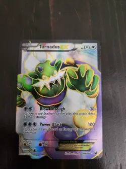 Pokemon Dark Explorers Tornadus EX 108/108 Holo Card NM - Image 2
