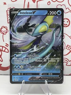 Inteleon V - SWSH016 - Pokemon Sword & Shield Promo Ultra Rare Holo Card - Image 1