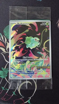 Pokemon TCG Mega Evolutions Stamped Promo Card Bulbasaur 133/132 SEALED - Image 1