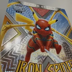 Iron Spider Oversized 2025 Pokemon Pikachu Heroes & Villains Collectible Card - Image 3