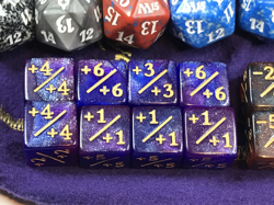 10 mtg Spindown Dice - 2 Promo Dice - 16 Counter Dice w bag - game dice - Image 4