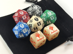 mtg Spindown Dice - 5 Dominaria 2 Promo Dice w bag - game dice - Image 1
