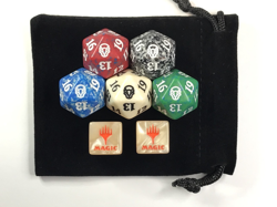 mtg Spindown Dice - 5 Dominaria 2 Promo Dice w bag - game dice - Image 2