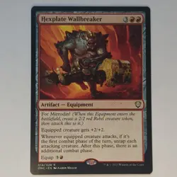 Magic: The Gathering Hexplate Wallbreaker Rare Artifact Equipment ONC 014/028 E… - Image 1