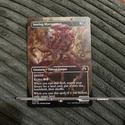 Magic The Gathering Sowing Mycospawn (Borderless) Modern Horizons 3 MTG - Image 1