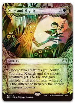 Spry and Mighty (Showcase) #329 (Foil) (NM) ECL Magic MTG - Image 1