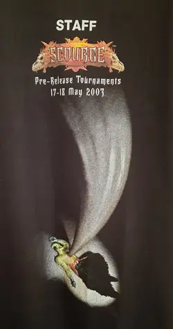 Maglietta Magic the Gathering Staff Scourge Prerelease 2003 Mtg t-shirt tagliaXL - Image 2