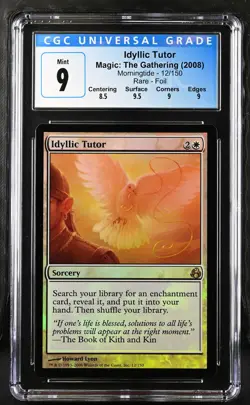 IDYLLIC TUTOR Morningtide Foil Rare CGC 9 MTG [Nostalgium] - Image 1