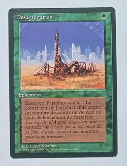 Magic MTG - Crumble (French) - 3rd Revised Edition Limited FBB - NM - Image 1