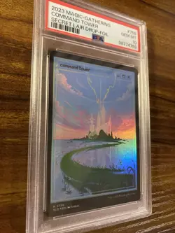 MTG✨COMMAND TOWER Full Art FOIL✨SLD PixelLands_v 02 PSA 10 RARE Land Jubilee Art - Image 3