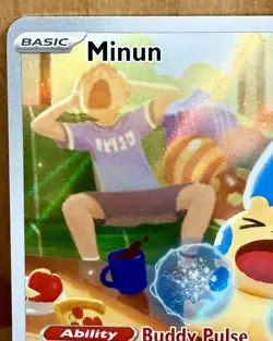 Minun 194/182 SV04: Paradox Rift Illustration Rare Full Art Holo Pokemon TCG - Image 2