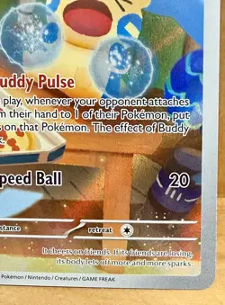 Minun 194/182 SV04: Paradox Rift Illustration Rare Full Art Holo Pokemon TCG - Image 4
