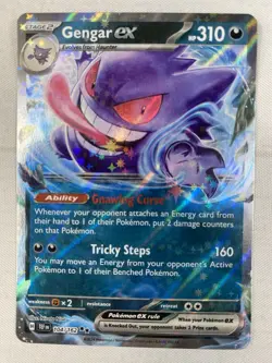 Gengar ex - Double Rare Holo SV05: Temporal Forces 104/162 Pokemon TCG NM - Image 1