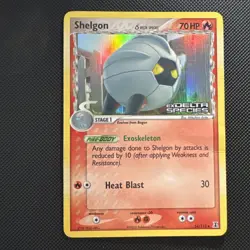 Shelgon Reverse Holo – EX Delta Species 54/113 – MP/HP – Pokemon 2005 -STAMPED - Image 1