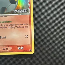 Shelgon Reverse Holo – EX Delta Species 54/113 – MP/HP – Pokemon 2005 -STAMPED - Image 4