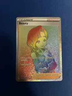 Beauty 194/185 Vivid Voltage NM Full Art Secret Rainbow Rare Pokemon Card - Image 1
