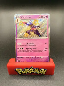 Pokemon TCG Ceruledge 162/091 Holo Shiny Rare SV: Paldean Fates NM - Image 1