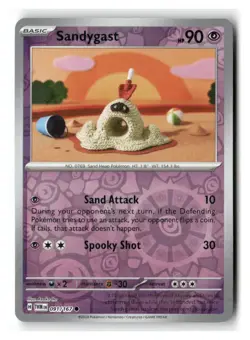 Sandygast 091/167 Common Twilight Masquerade Pokemon Reverse Holo Near Mint - Image 1