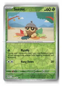 Seedot 003/162 Common Temporal Forces Pokemon Reverse Holo Near Mint - Image 1