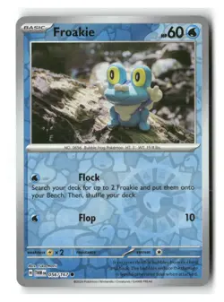 Froakie 056/167 Common Twilight Masquerade Pokemon Reverse Holo Near Mint - Image 1