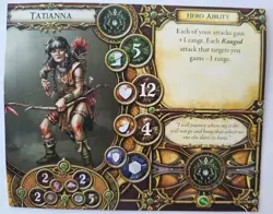 Descent Hero Card ONLY Tatianna Fantasy Flight Replacement - Image 2