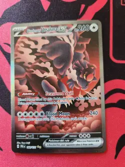 Pokemon Bloodmoon Ursaluna ex 168/131 EX Holo Special Illustration Rare HP 260 - Image 1