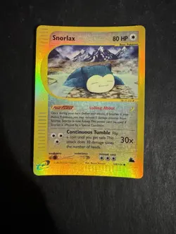 Pokemon Snorlax 100/144 Skyridge Reverse Holo ENG - No Charizard Crystal - Image 1
