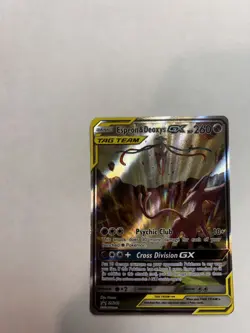 Espeon & Deoxys GX SM240 Sm Holo Black Star Promo Pokemon TCG Card 2020 Tag Team - Image 3