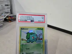 2006 POKEMON EX CRYSTAL GUARDIANS #45 BULBASAUR-REVERSE FOIL PSA 7 - Image 2