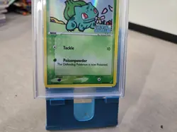 2006 POKEMON EX CRYSTAL GUARDIANS #45 BULBASAUR-REVERSE FOIL PSA 7 - Image 3
