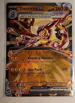 Toxtricity ex 100/182 Sv04: Paradox Rift Holo Pokemon - Image 1